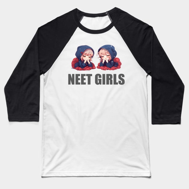 NEET Girls Baseball T-Shirt by FrenArt